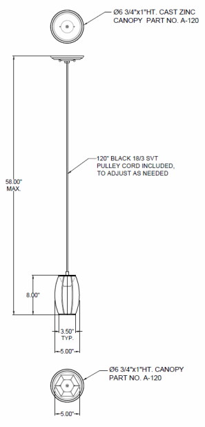 Pendant Specs
